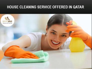 Home cleaning services in Qatar