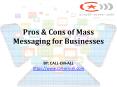 Pros & Cons of Mass Messaging for Businesses PowerPoint PPT Presentation