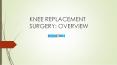 Knee Replacement Surgery: Overview PowerPoint PPT Presentation