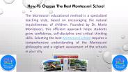 How to choose the best Montessori school