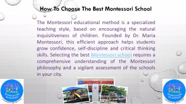 How to choose the best Montessori school (1) presentation | free to ...