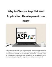 Why to Choose Asp.Net Web Application Development over PHP?