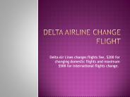 Delta airline change flight