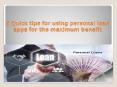 5 Quick tips for using personal loan apps for the maximum benefit (1) PowerPoint PPT Presentation