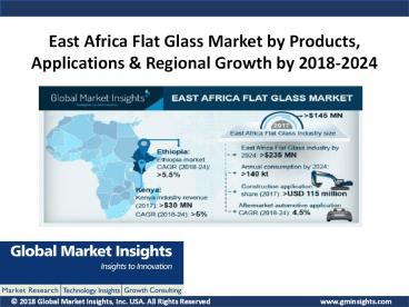 Flat Glass Market in East Africa growth outlook with industry review and forecast 2018-2024