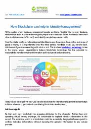 How Blockchain can help in Identity Management?