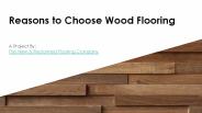 Why to Choose Wooden Flooring