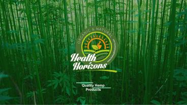 Health Horizons Product Info