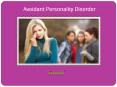 Avoidant Personality Disorder PowerPoint PPT Presentation