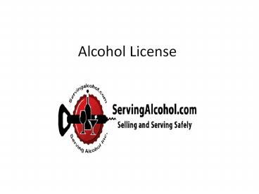 Alcohol License (1)