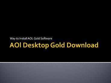 AOl Desktop gold download