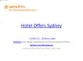 Hotel Offers Sydney PowerPoint PPT Presentation