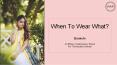 When To Wear What? PowerPoint PPT Presentation
