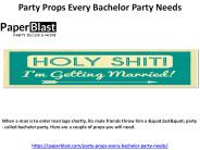 Party Props Every Bachelor Party Needs