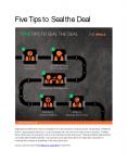 Five Tips to Seal the Deal PowerPoint PPT Presentation