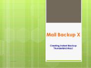 Backup Mac Thunderbird Software