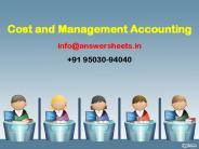 Explain the meaning of cost accounting.