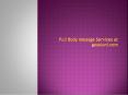 female to male body massage services | gosaluni PowerPoint PPT Presentation