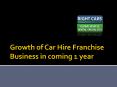 Growth of Car Hire Franchise Business in coming 1 year PowerPoint PPT Presentation
