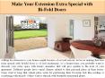 Make Your Extension Extra Special with Bi-Fold Doors PowerPoint PPT Presentation
