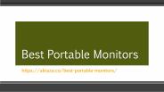 Best Portable Monitors