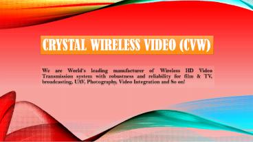 Beamlink-VT03+VR02 Low-Latency Wireless Video Transmission System