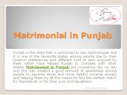 Matrimonial in Punjab