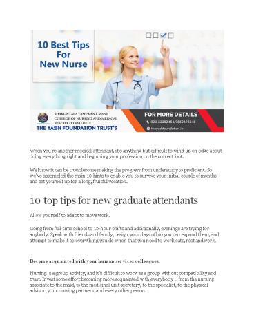 Top Best Tips for New Nurse (1)
