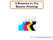 3 Reasons to Try Banner Printing