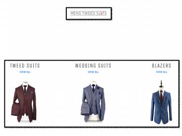 Tweed 3 Piece Suit (1)