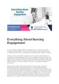 Everything About Nursing Engagement PowerPoint PPT Presentation