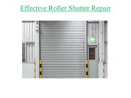 Effective Roller Shutter Repair