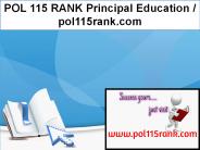 POL 115 RANK Principal Education / pol115rank.com