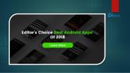 Top 5 Best Android Apps Of 2018