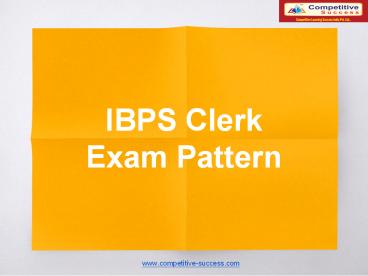 IBPS Coaching Center in Bangalore - competitive-success