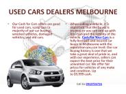 Used Cars Dealers Melbourne