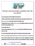 Chicken and pizza makes a healthy meal. Do you agree? PowerPoint PPT Presentation