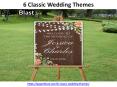 6 Classic Wedding Themes PowerPoint PPT Presentation
