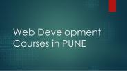 Best Web development Classes in Pune presentation