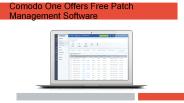 Comodo One Offers Free Patch Management Software (1)