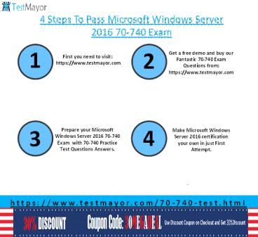 Microsoft Windows Server 2016 70-740 Practice Tests