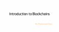 Introduction to Blockchain PowerPoint PPT Presentation