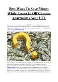 Best Ways To Save Money While Living In Off Campus Apartments Near UCI PowerPoint PPT Presentation