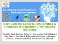 Best Diploma Colleges, Universities & Institutes in Rajasthan | My Shiksha Solutions PowerPoint PPT Presentation