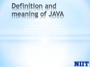 Definition & Meaning of Java