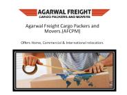 Agarwal Packers and Movers Domestic Packing India