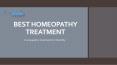 dranubha homeopathy treatment for infertility in hyderabad PowerPoint PPT Presentation