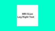 Mri scan leg right test