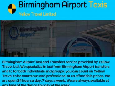 Birmingham Airport Taxis - Heathrow to Birmingham Taxi