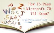 Microsoft MCSA 70-741 questions and answers